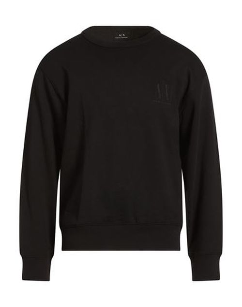 Man Sweatshirt Black Size L Cotton