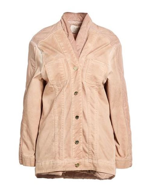 Woman Denim outerwear Blush Size S Polyester, Cotton, Elastane