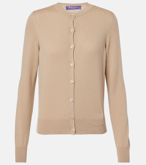 Cable-knit cashmere cardigan