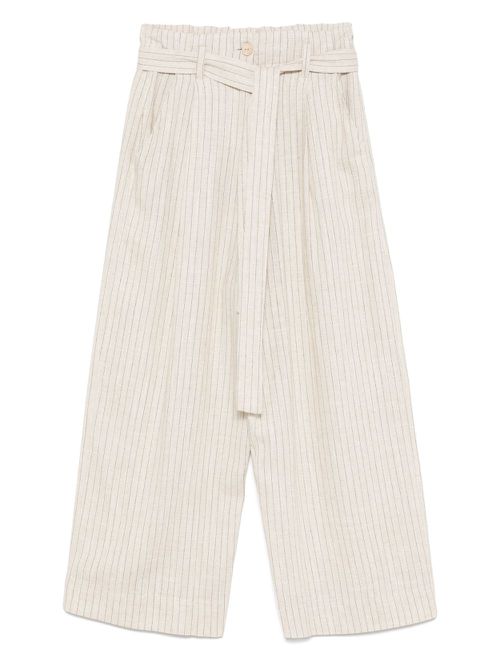 Striped trousers - Neutrals