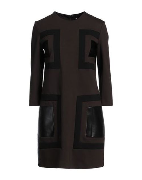 Woman Mini dress Charcoal Size 6 Viscose, Nylon, Elastane, Polyester, Polyurethane