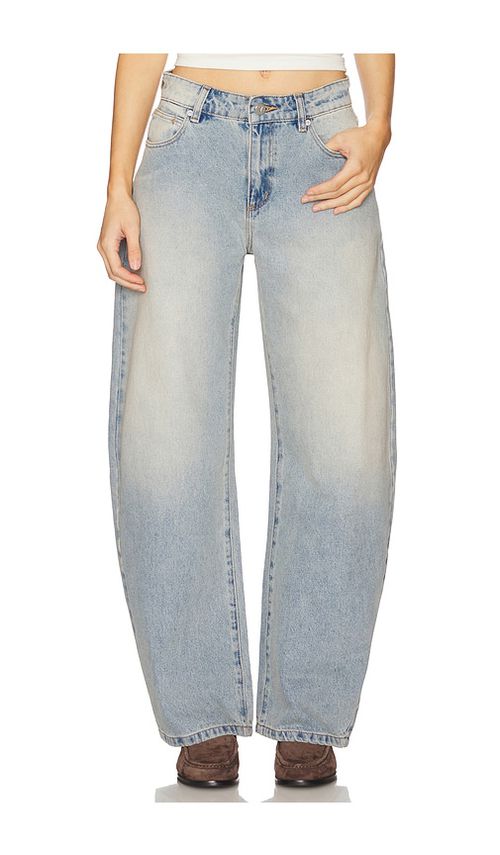 Abrand 95 Barrel Jeans in Blue. 34. Also , 24, 25, 26, 27, 28, 29, 30, 31