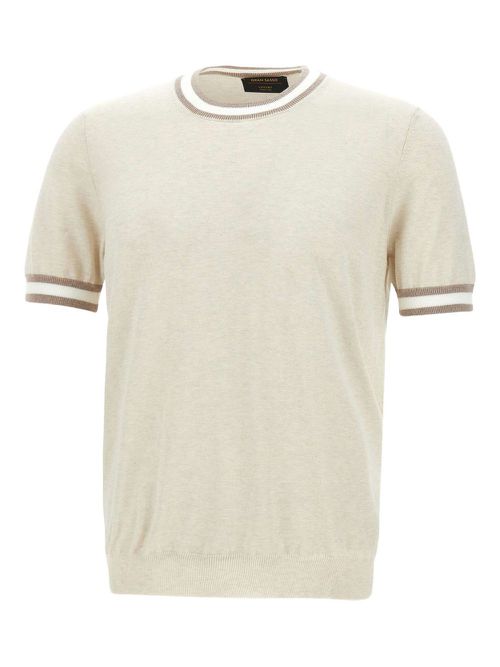 Gran Sasso cotton T-shirt - Neutrals