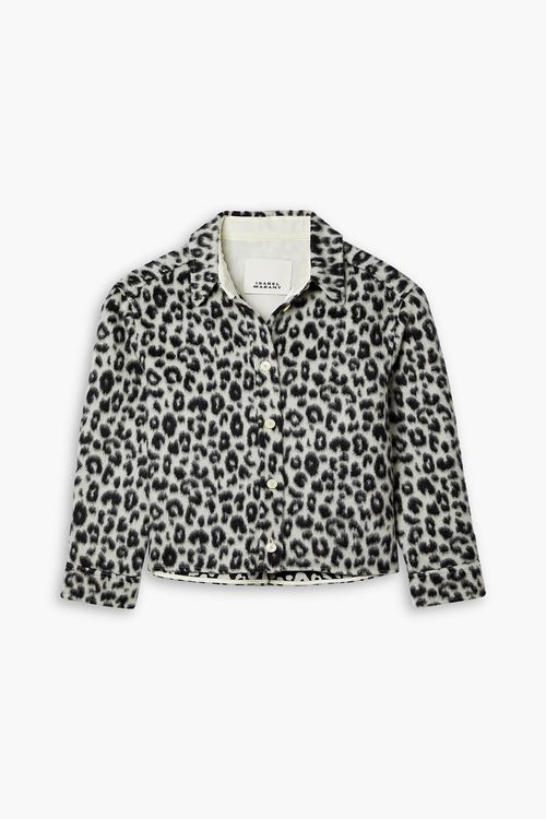 Olanao brushed wool jacket - Animal print - FR 38