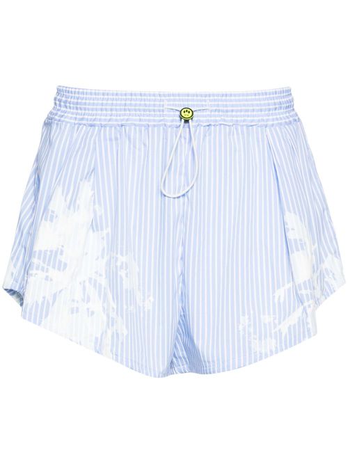 Spray paint-effect shorts - Blue