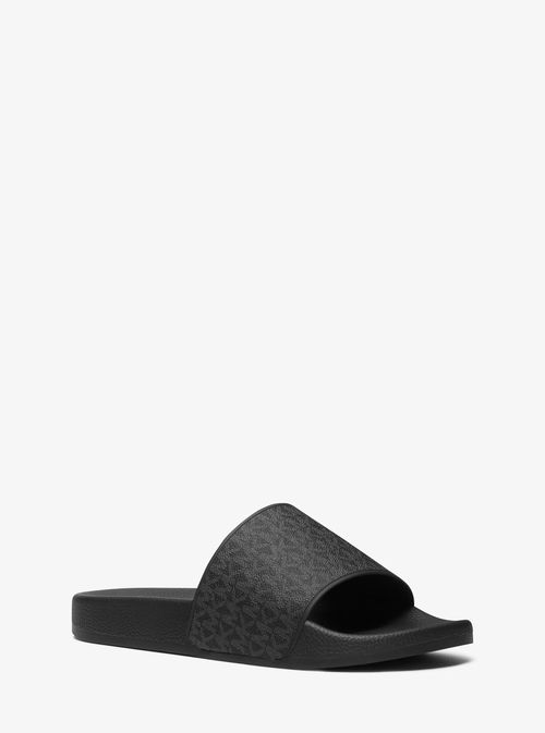 Dawson Signature Logo Slide Sandal in Black - size 8