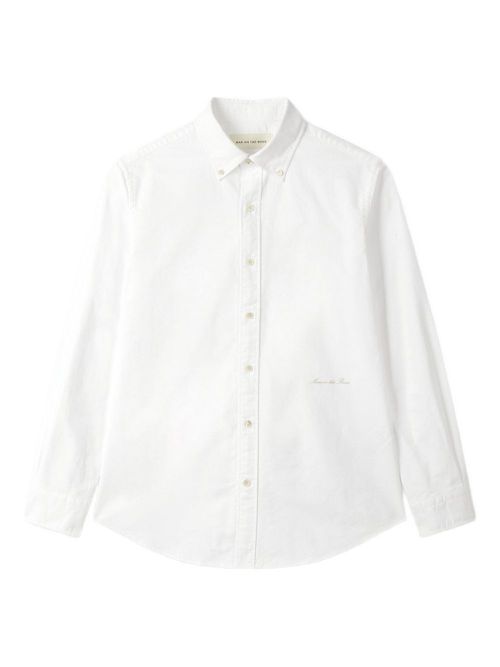 Button-down long-sleeve shirt - White