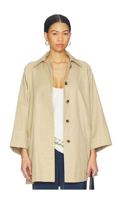 Tularosa Penelope Coat in Beige. L. Also in M, S, XL