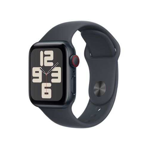 Watch SE (GPS+Cellular) 40mm Aluminum Case with Midnight Sport Band - M/L - Midnight