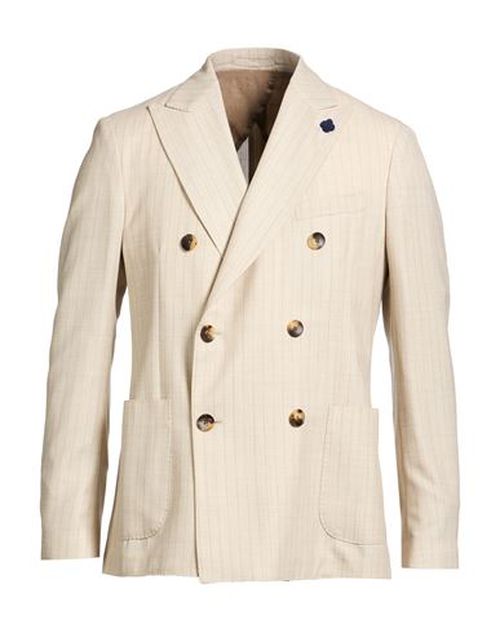 Man Blazer Sand Size 36 Wool