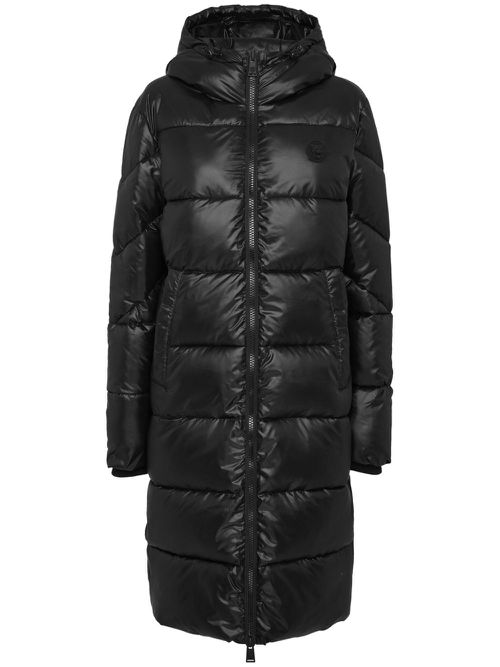 Quilted puffer coat - Black