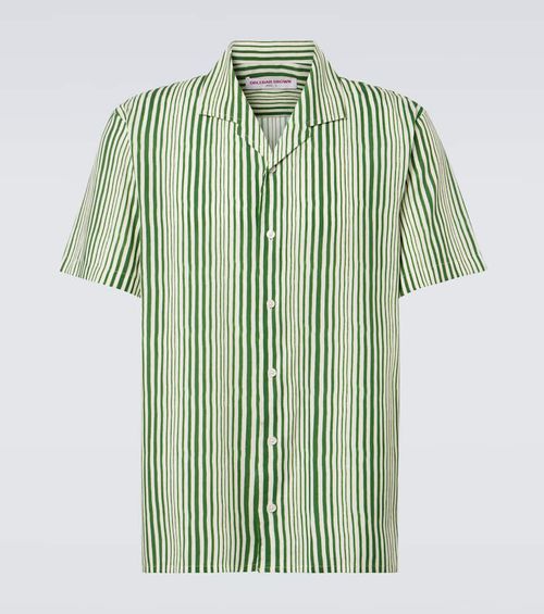 Hibbert striped bowling shirt