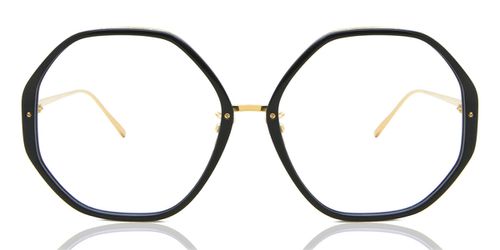 Linda Farrow ALONA LFLC901 C10 Women’s Eyeglasses Black Size 60 - Blue Light Block Available