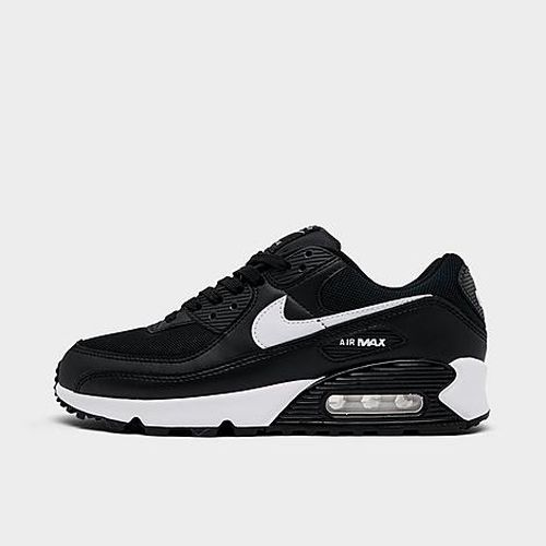 Women's Air Max 90 Casual Shoes in Black/White