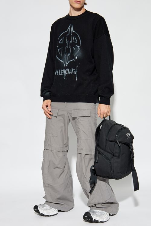 Sweater With Logo, Men's, Black