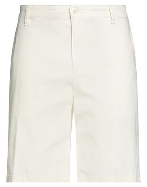 Man Shorts & Bermuda Shorts Cream Size 31 Cotton, Elastane