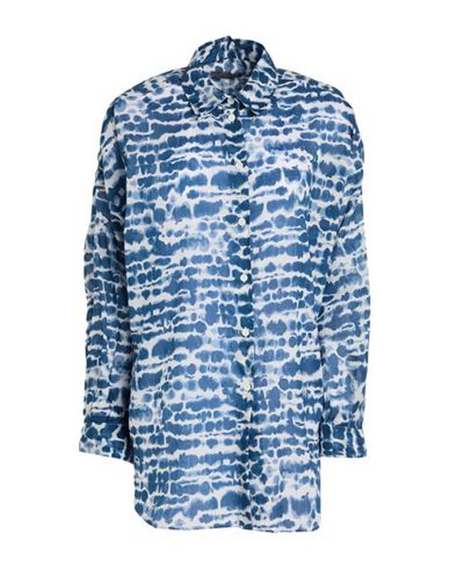 Woman Shirt Blue Size S Cotton