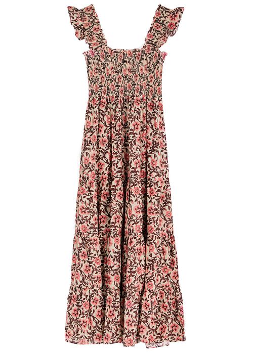 Kendall Floral-print Cotton Maxi Dress