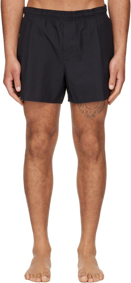 Black Boxer Swim Shorts