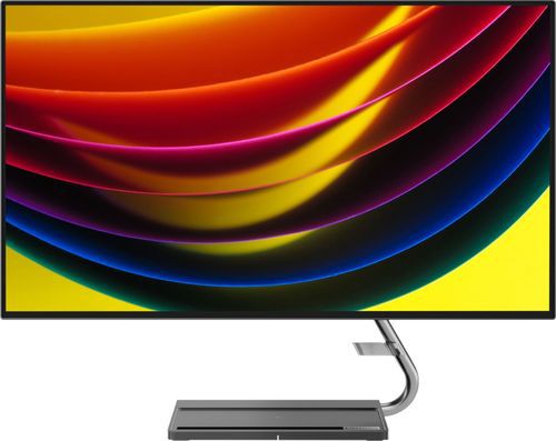 "Geek Squad Certified Refurbished Qreator 27 27"" IPS LED UHD FreeSync Monitor In-Panel Speakers Wireless Charging - Black"