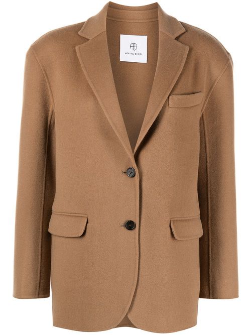 Quinn single breasted blazer - Brown