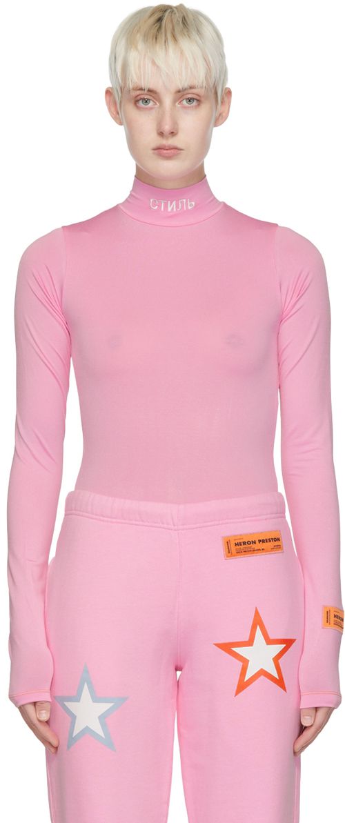 Pink Viscose Bodysuit