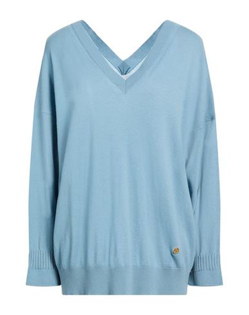 Woman Sweater Slate blue Size S Virgin Wool