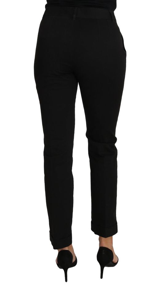 Cotton Dress Trousers — Black