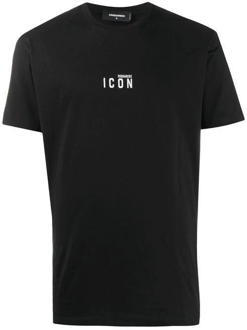 Dsquared2 Men's Logo Cotton T-Shirt in Black | Size Small | S79GC0010S23009 Color 980