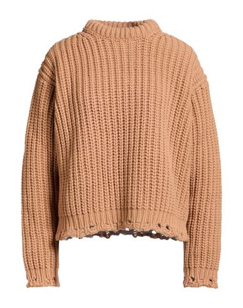 Woman Turtleneck Camel Size 2 Wool, Cashmere