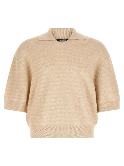 Le Polo Maille Chevron Polo Shirt
