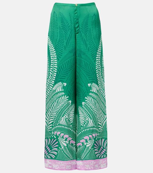Clea printed wide-leg pants