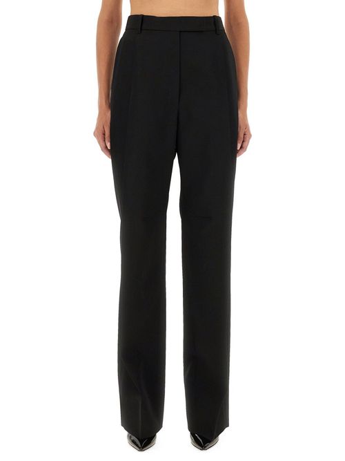 Sharp Wool Pleated Pants