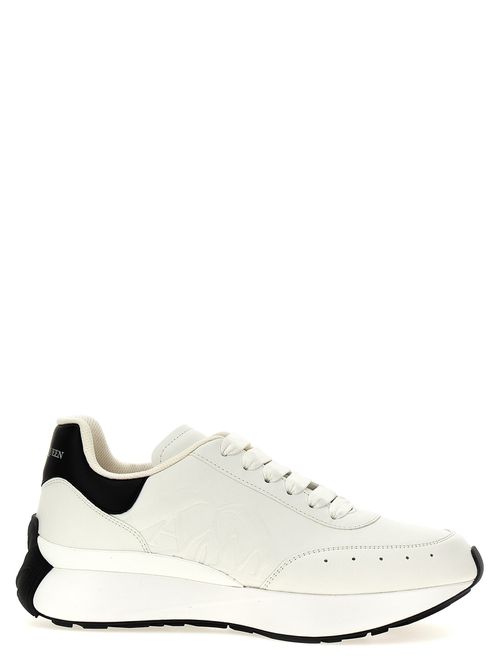 -Sprint Runner Sneakers Bianco/Nero-Uomo