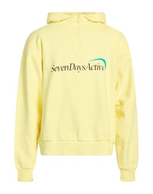 Man Sweatshirt Pastel yellow Size XS Cotton
