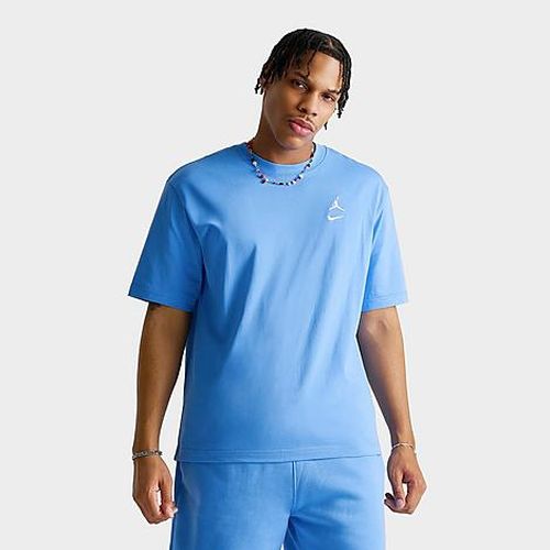 Men's Brooklyn Swoosh Logo T-Shirt in University Blue/White