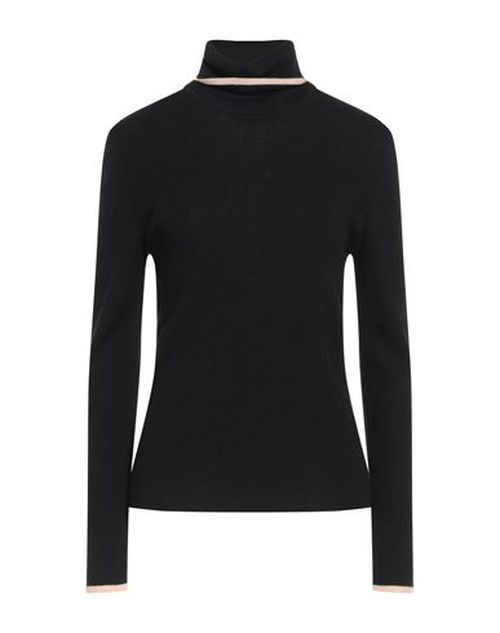 Woman Turtleneck Black Size 10 Virgin Wool