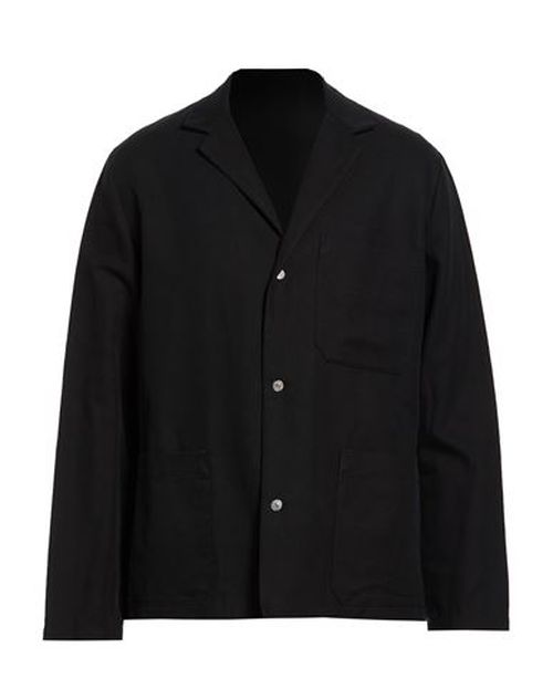 Man Blazer Black Size M Viscose, Cotton