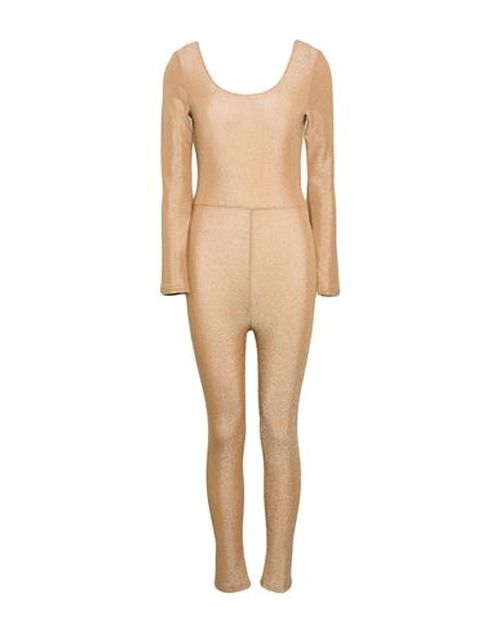 Woman Jumpsuit Sand Size XS Polyamide, Metallic fiber, Elastane