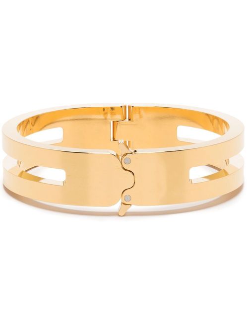 Cut-detail clasp bracelet - Gold