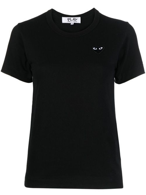 Black Heart Cotton T-shirt