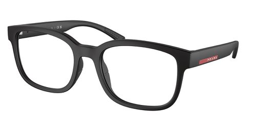 Prada Linea Rossa PS05QV DG01O1 Men's Eyeglasses Black Size 56 - Blue Light Block Available