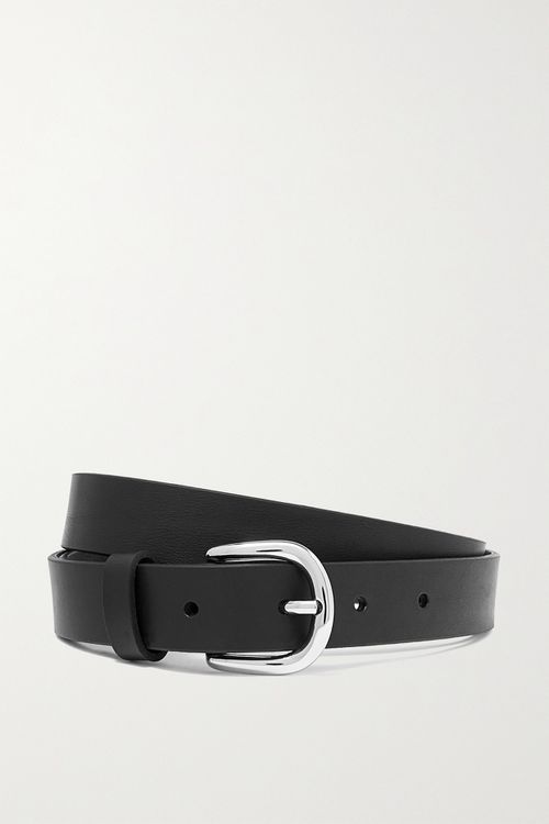 Zap Leather Belt - Black
