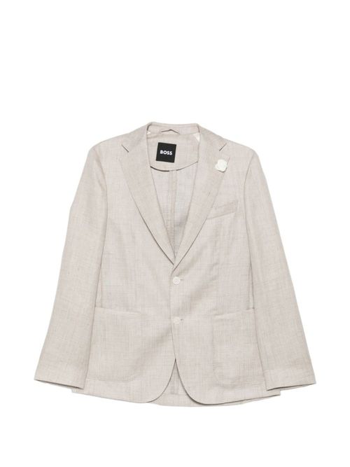 Light Grey Textured Blazer