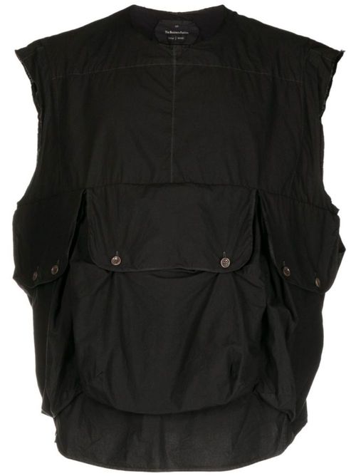 Cargo-pockets vest - Black