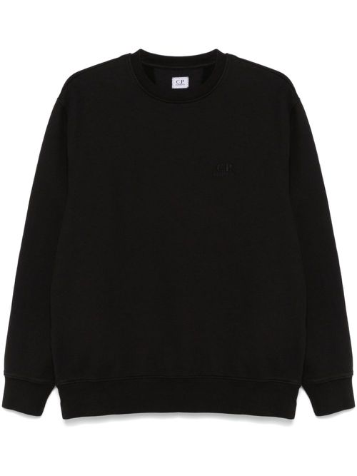 Logo-embroidered sweatshirt - Black