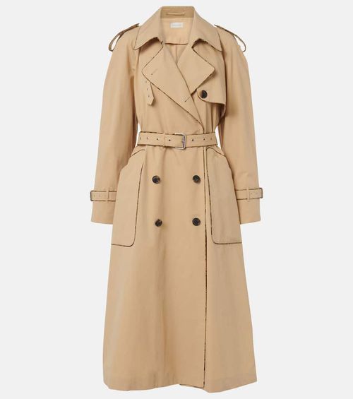 Cotton poplin trench coat
