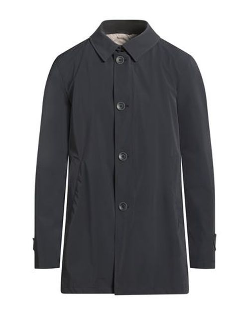 Man Overcoat & Trench Coat Midnight blue Size 50 Polyester, Viscose