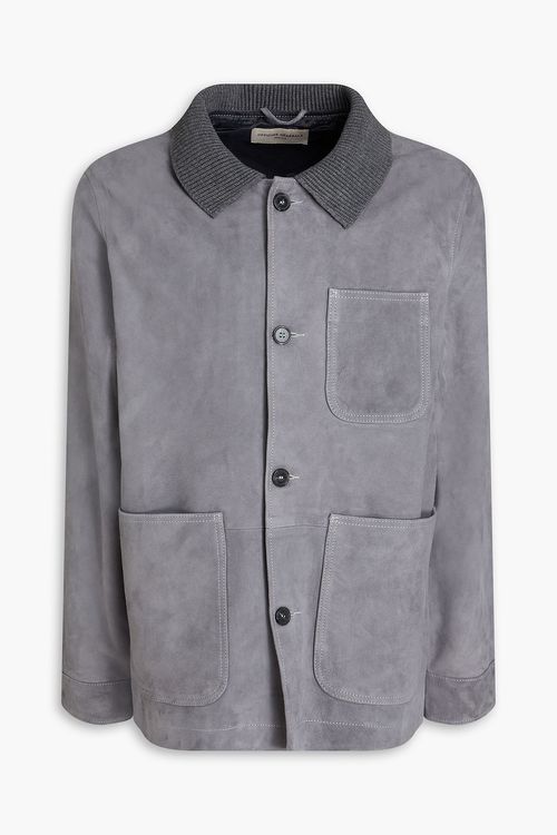 Officine Générale - Vadim suede jacket - Gray - S