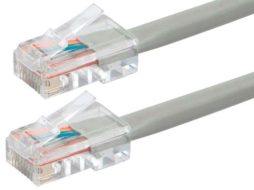 Cat6 3ft Gray Patch Cable, UTP, 24AWG, 550MHz, Pure Bare Copper, RJ45, Zeroboot Series Ethernet Cable